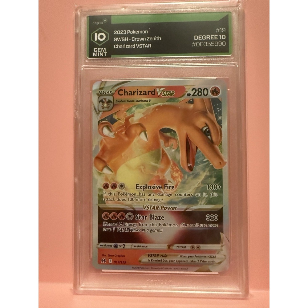 2023 Pokémon Crown Zenith Charizard VSTAR 019/159 Degree 10 Gem Mint